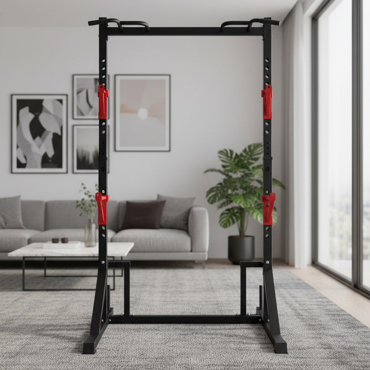 Pull Up Bar - Verstelbaar Power Rack met Pull-up Bar,