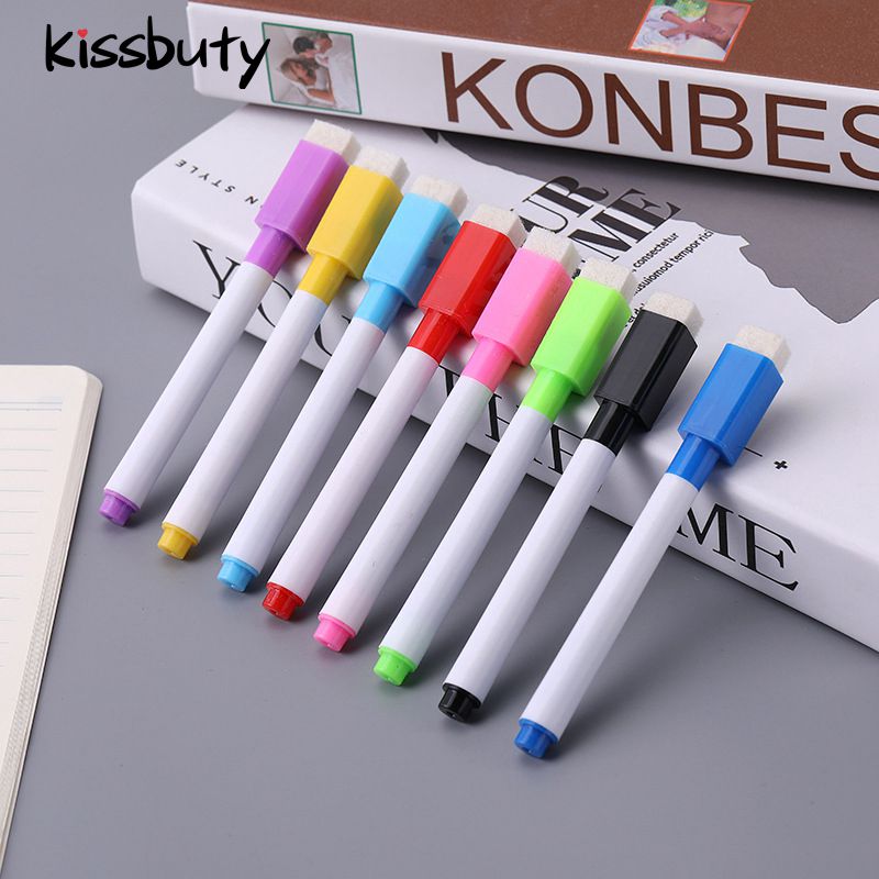 Chalk Bag - 8 kleuren uitwisbare magnetische whiteboard markeerstift
