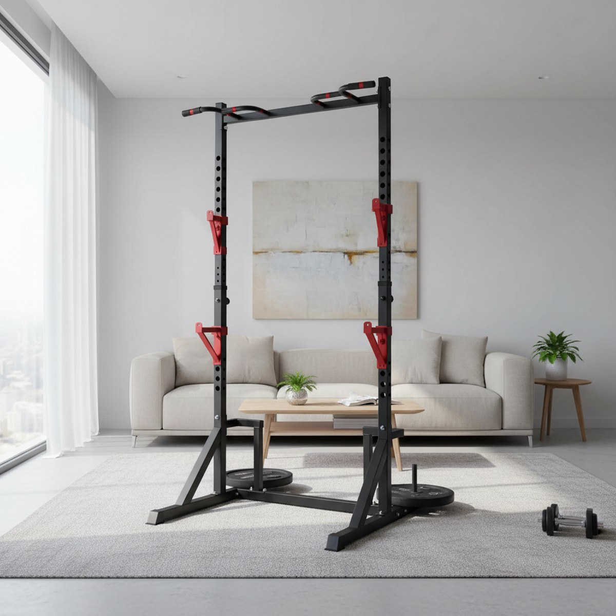 Verstelbaar Power Rack met Pul - Pull Up Bar recensie en prijs