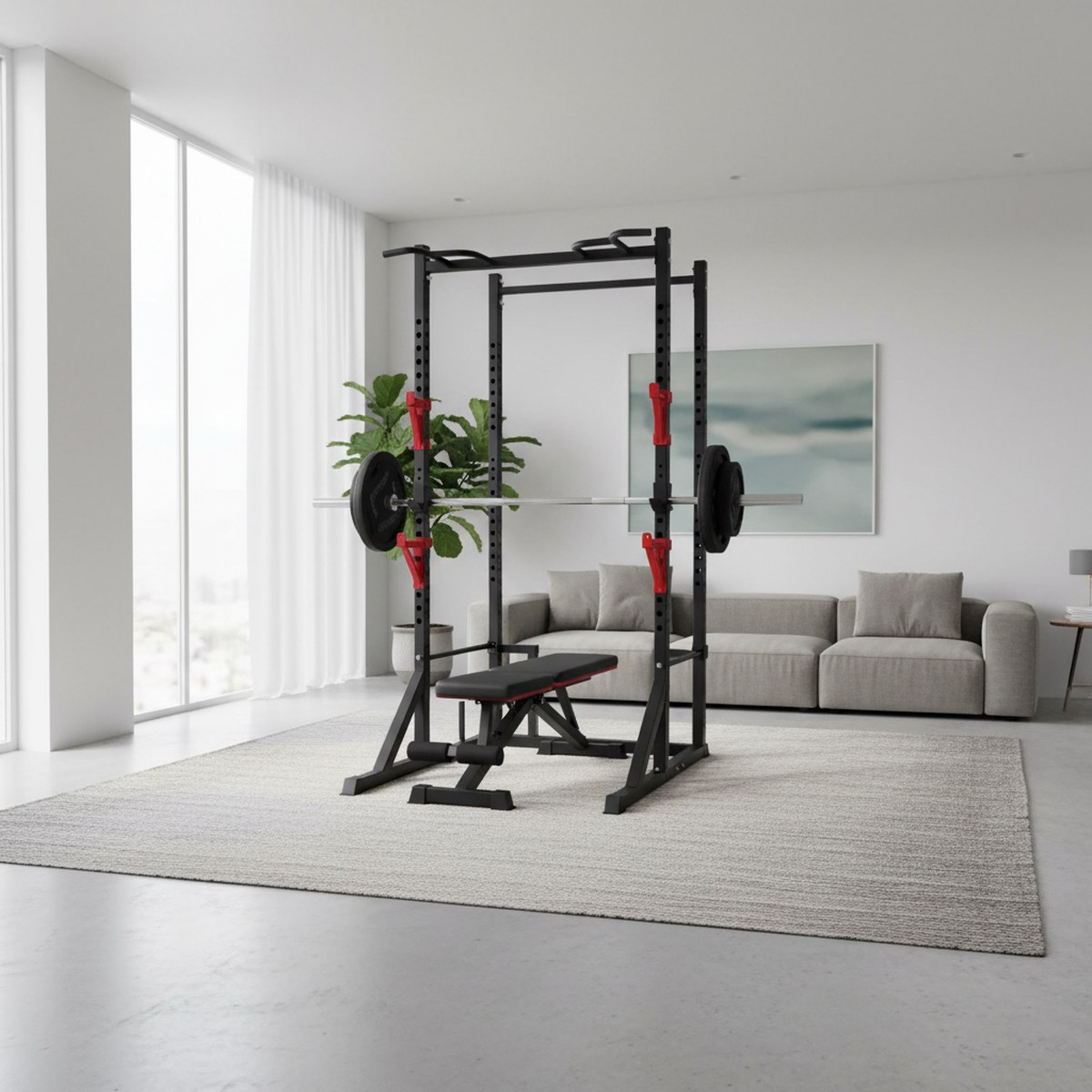 Verstelbaar Power Rack met Pul - Pull Up Bar recensie en prijs