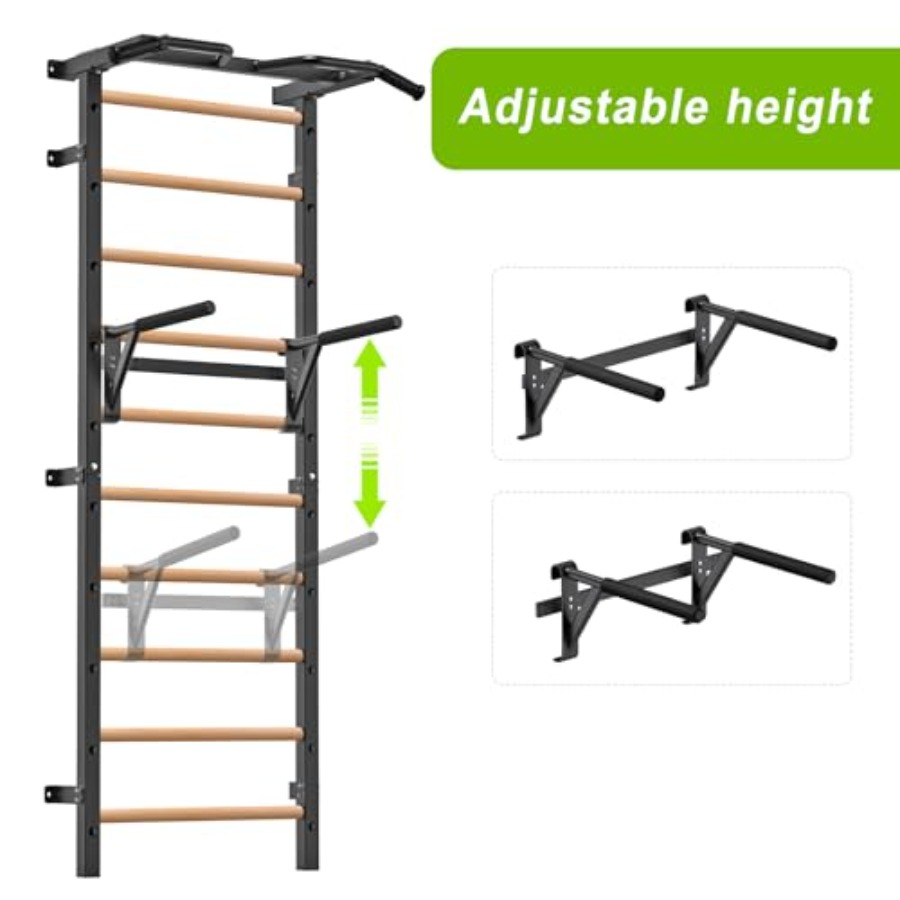 Wandgemonteerde gymnastiekladd - Pull Up Bar recensie en prijs