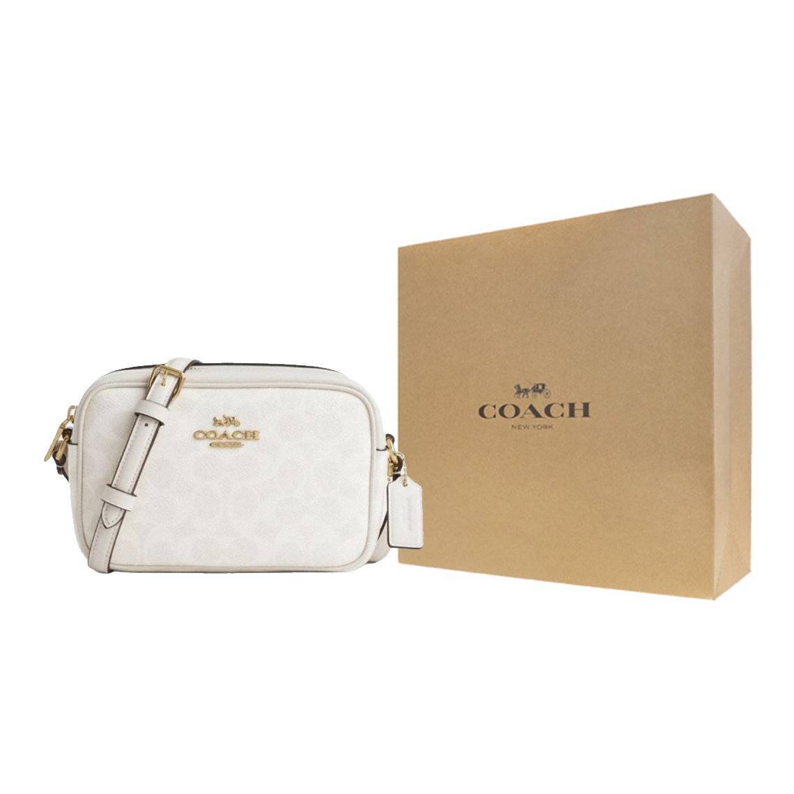 COACH Jamie Kunstleren camerat - Chalk Bag recensie en prijs