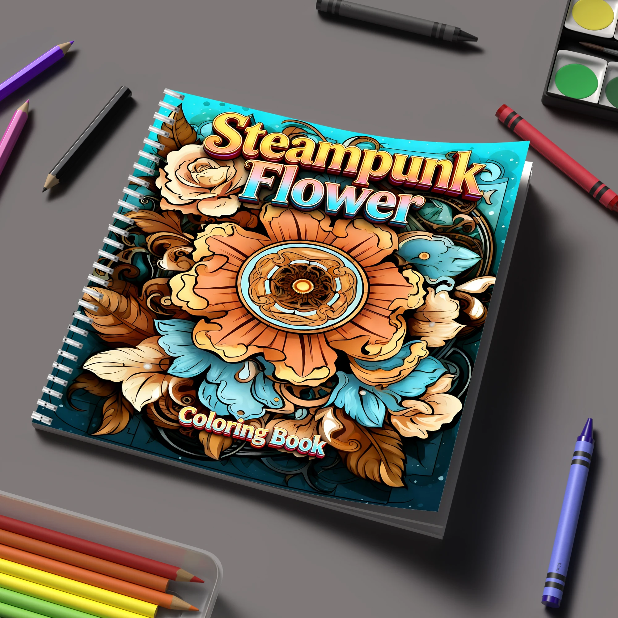 Kleurboek Steampunk Bloemen vo - Chalk Bag recensie en prijs
