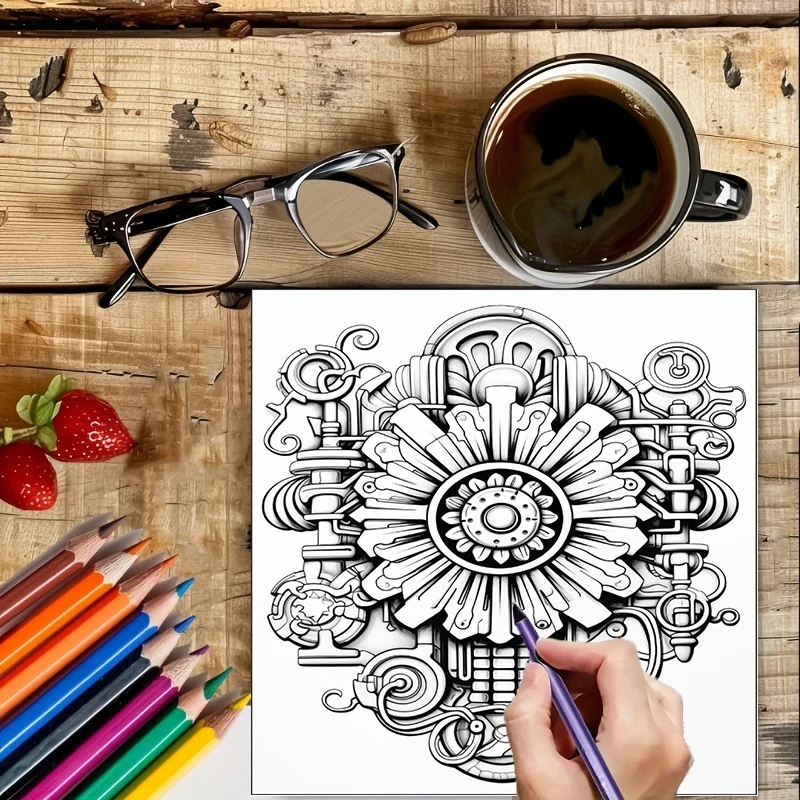 Kleurboek Steampunk Bloemen vo - Chalk Bag recensie en prijs