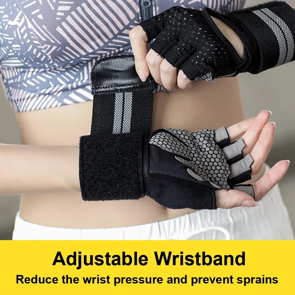 1 paar halve vinger gym fitnes - Weightlifting Gloves recensie en prijs